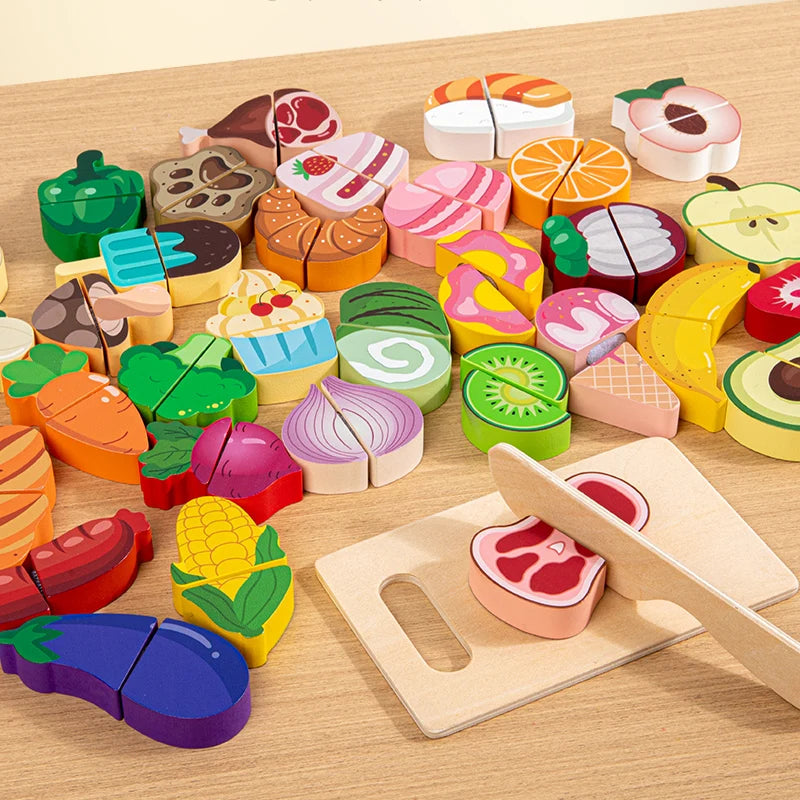 Wooden Pretend Play Food Set