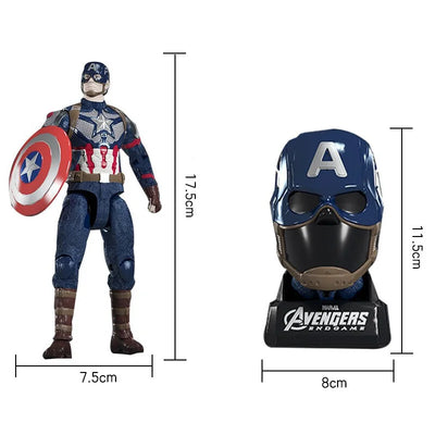 Original Avengers Legends Figures Toy ZDTDS Ant-Man Iron Spider Man Captain Heroes Helmet Deform Set Action Figurine Statue Doll