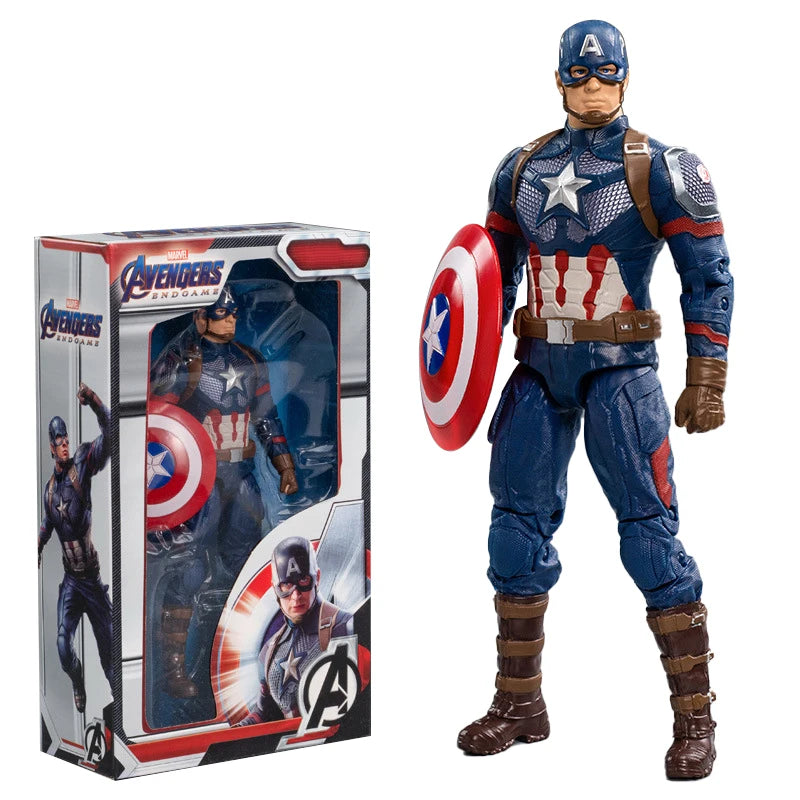 Original Avengers Legends Figure Toy Doll Spider Captain Big Miles Morales Thanos Iron Man Ghost Hulk Thor Falcon Ornament