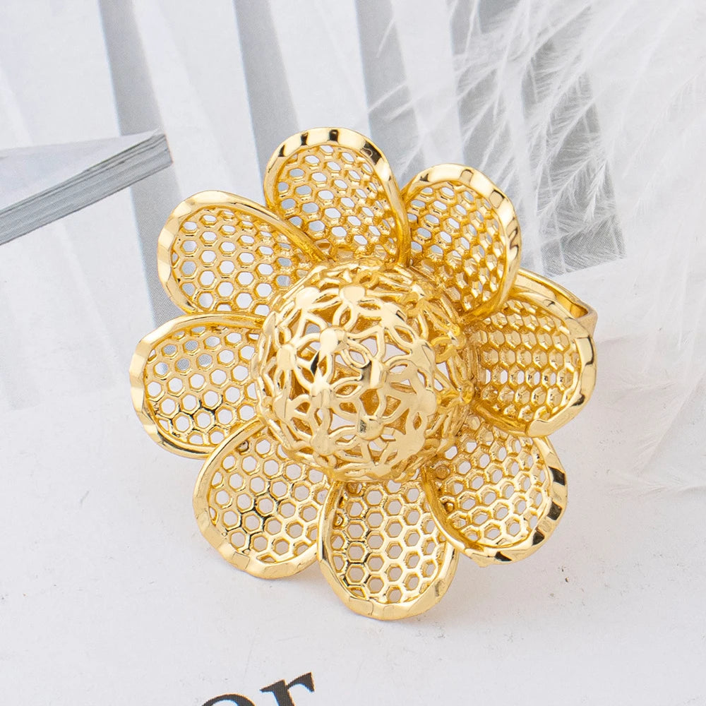 Vintage Filigree Flower Statement Ring full design range