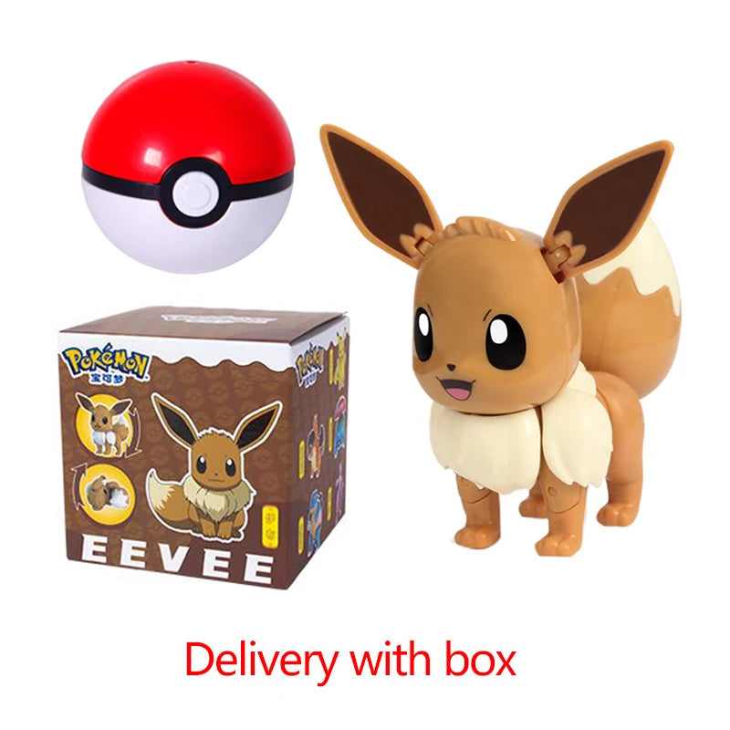 22 Styles Pokemon Action Figure Poke Ball Toy Doll Pikachu Eevee Gyarados Charizard Mew Mewtwo Elf Pocket Monster Pokeball Model