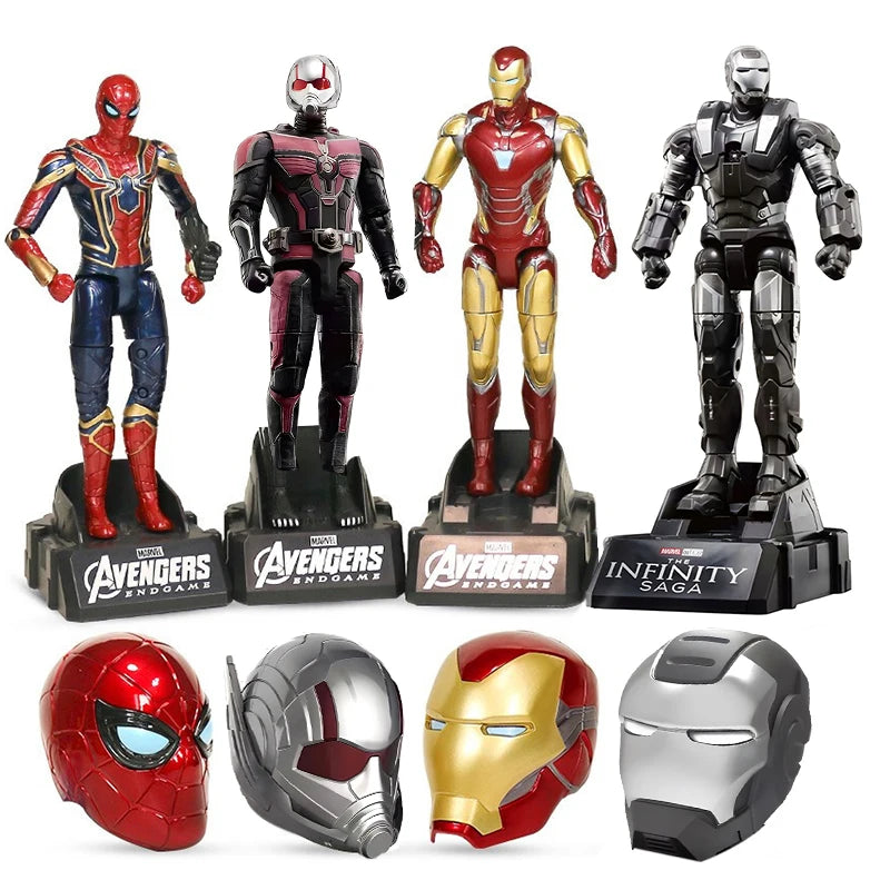 Original Avengers Legends Figures Toy ZDTDS Ant-Man Iron Spider Man Captain Heroes Helmet Deform Set Action Figurine Statue Doll