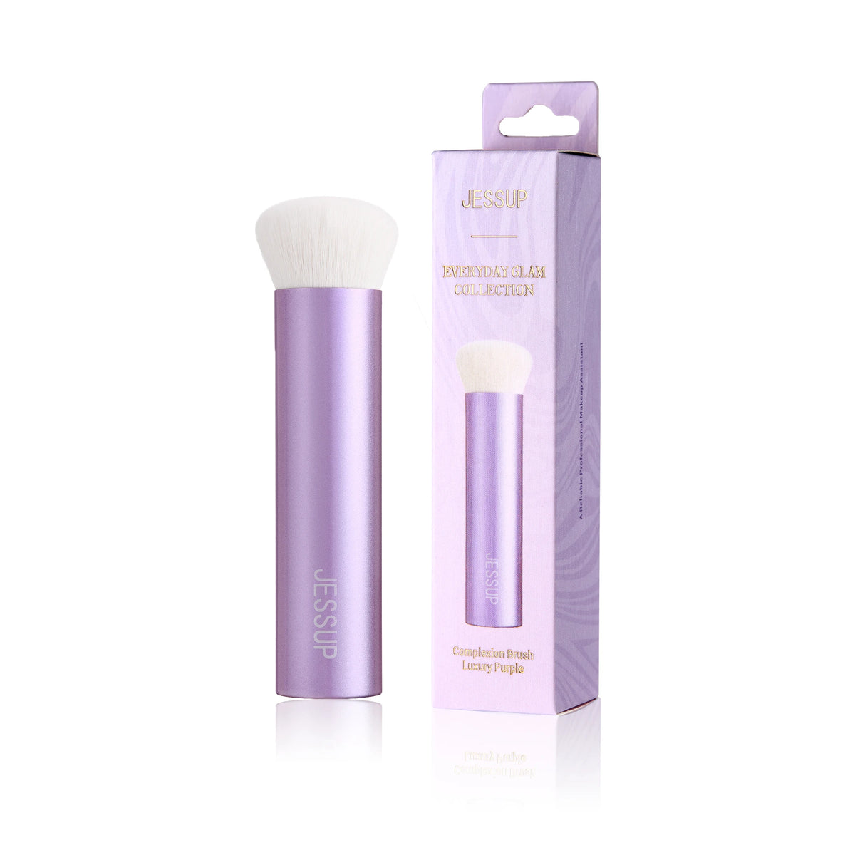 Jessup Makeup Brushes Set Face Kabuki Brush Foundation Contour Powder Complexion Blush Bronzer,Premium Synthetic, Luxury Purple