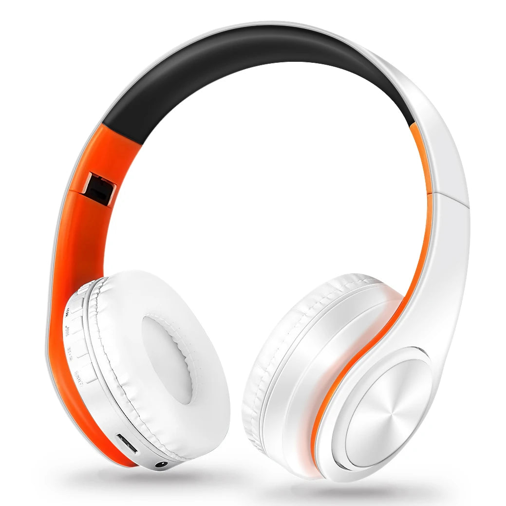 Aurex GoldSound Wireless Headphones - White & Gold