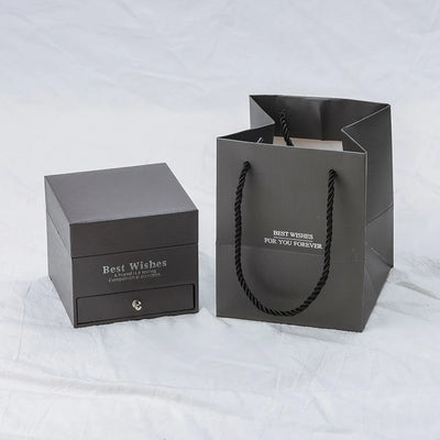 Nine Rose Gift Box Necklace pendant detail