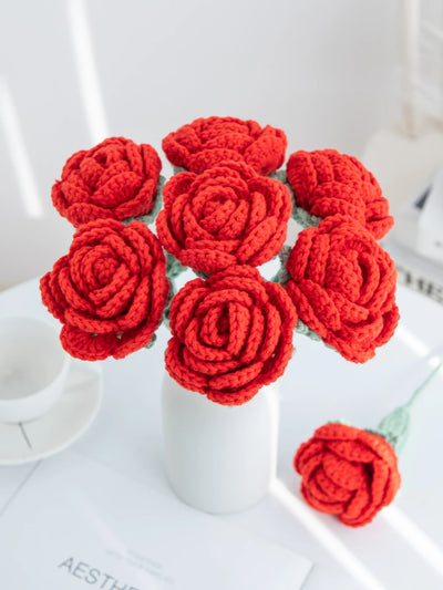 Crochell Handmade Crochet Rose wedding styling