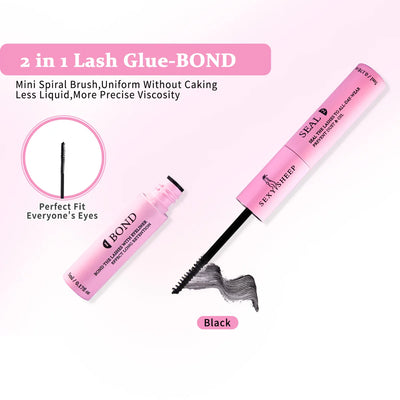 Reusable DIY Cluster Lashes Kit application step
