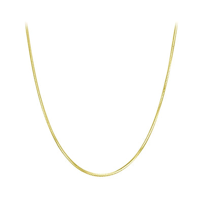 BAMOER Stackable Snake Chain Necklace - Gold
