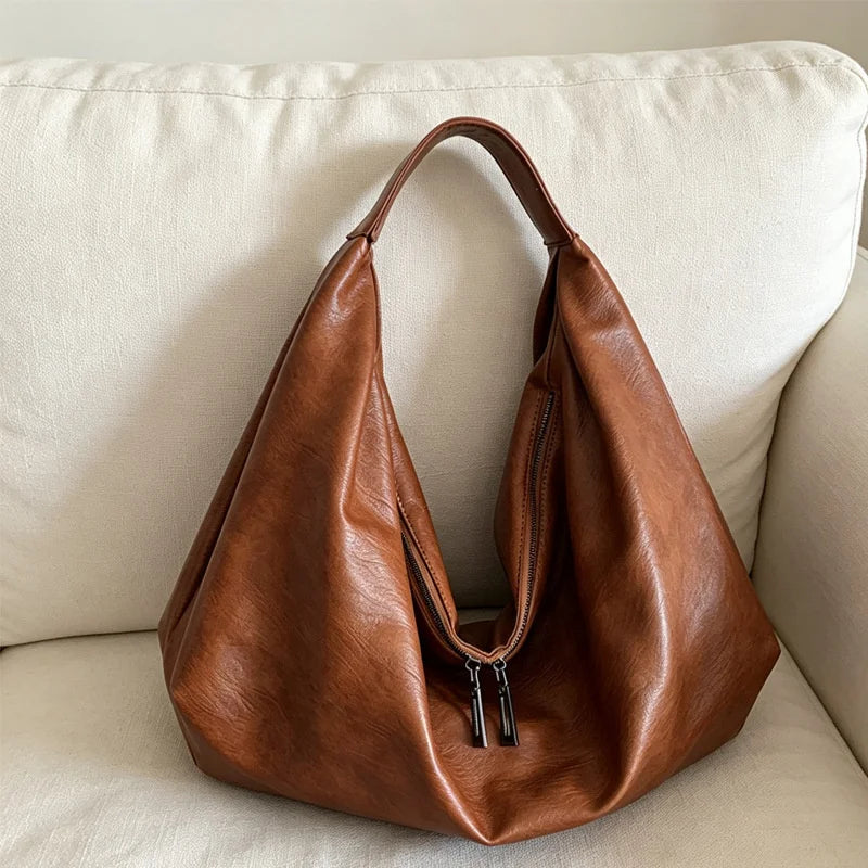 Trendy Large Capacity Hobo Bag