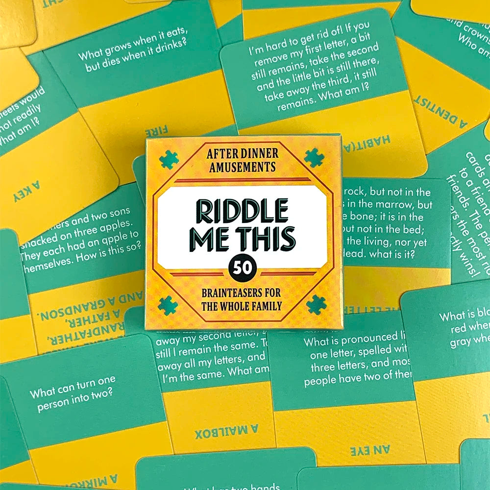 Mini Size Riddle Me This Card Game With 50 Fun Dilemmas (A Conversation Card Game For Adults And Families)