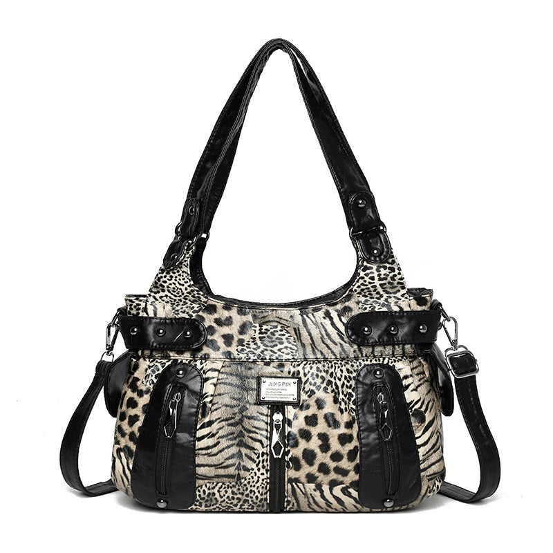 Women's Chic Hobo Bag worn on shoulder