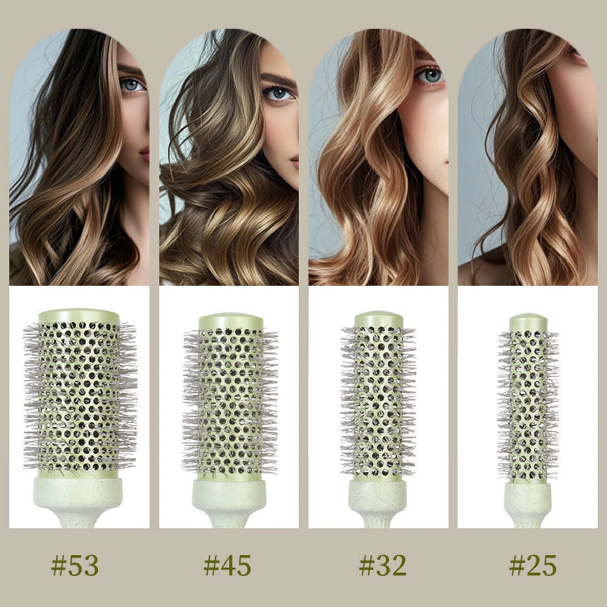 Heat-Resistant Honeycomb Styling Comb in use