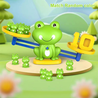 Frog Balance Math Toy components