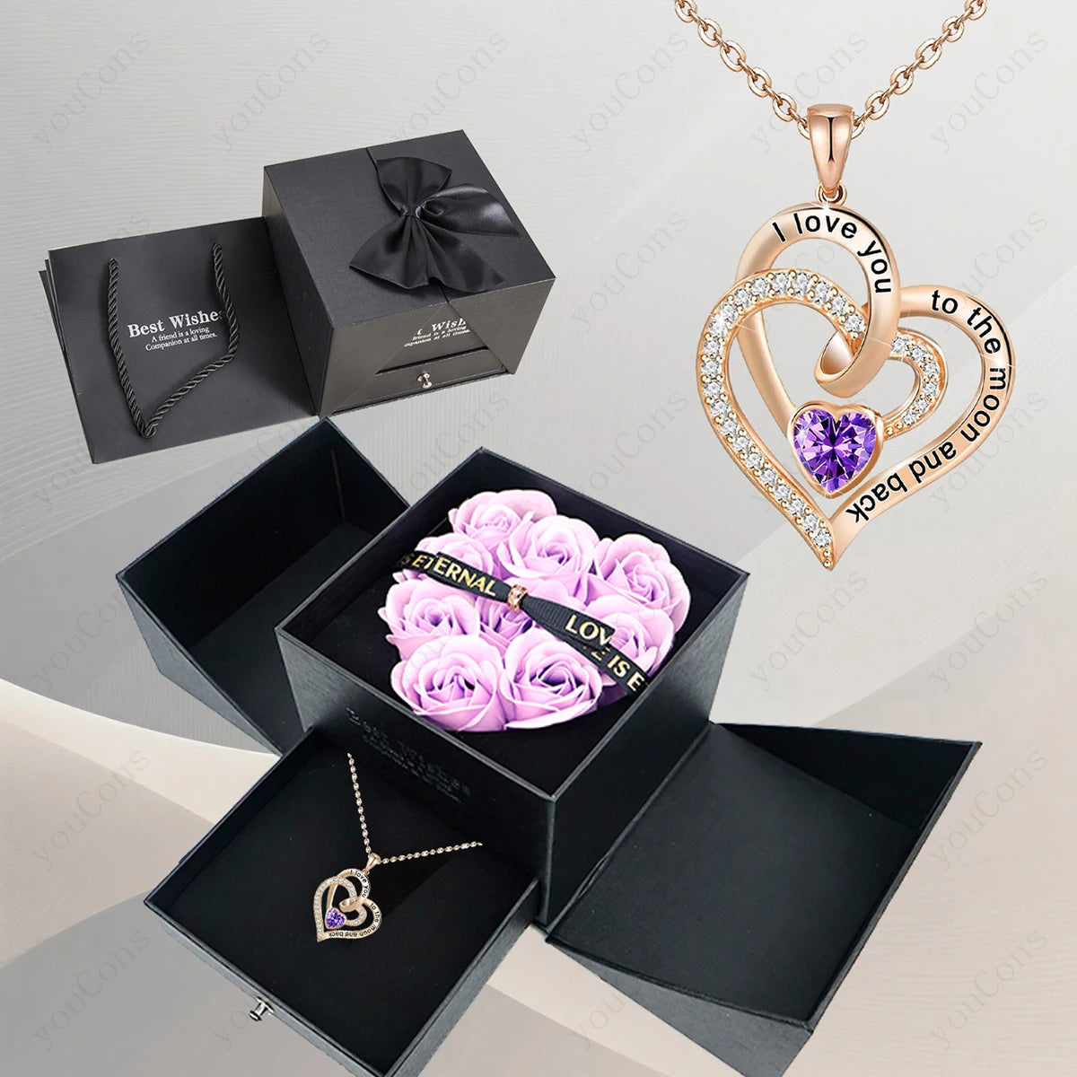Heart Pendant Necklace styling shot