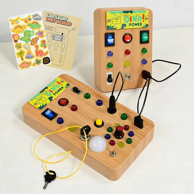 LED Sensory Activity Board buttons detail