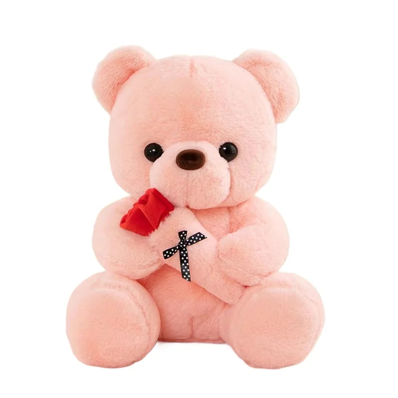 Wedding Rose Bear Plush Toy styling shot