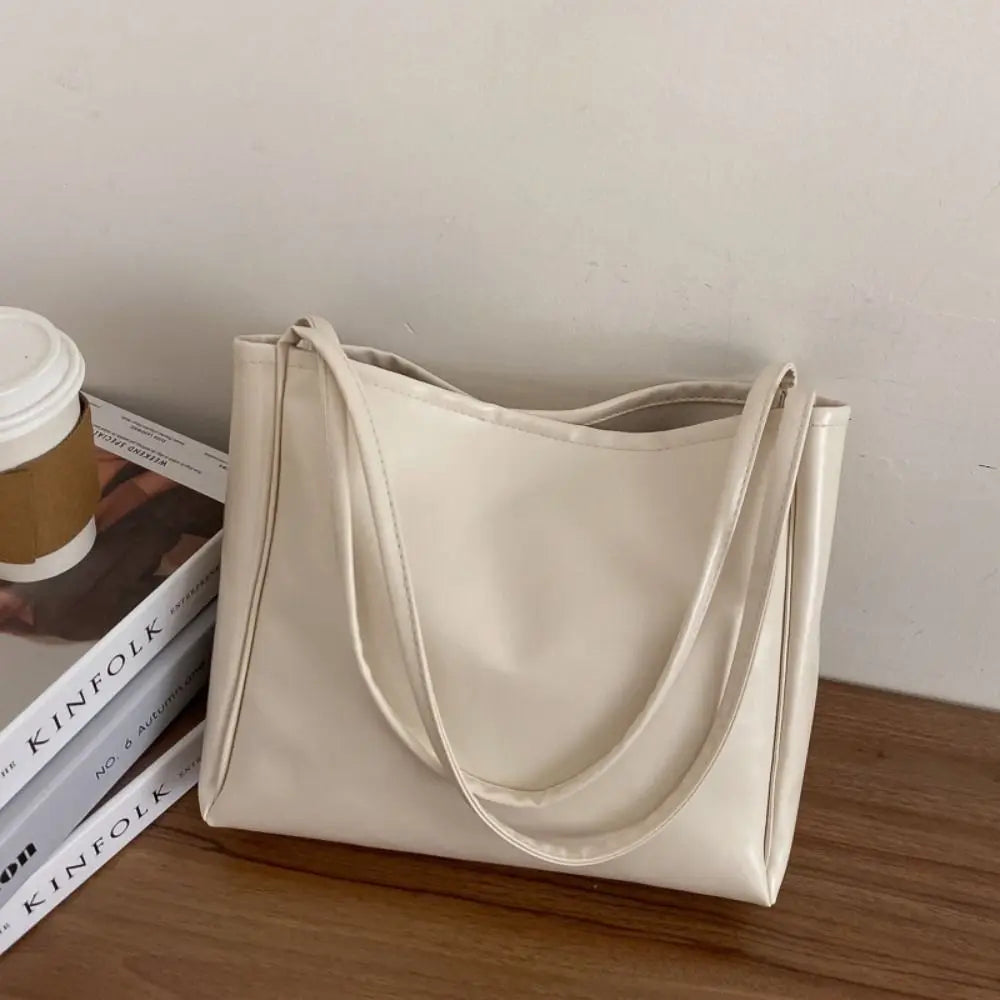 Lunéva™ Large PU Tote Bag lifestyle shot