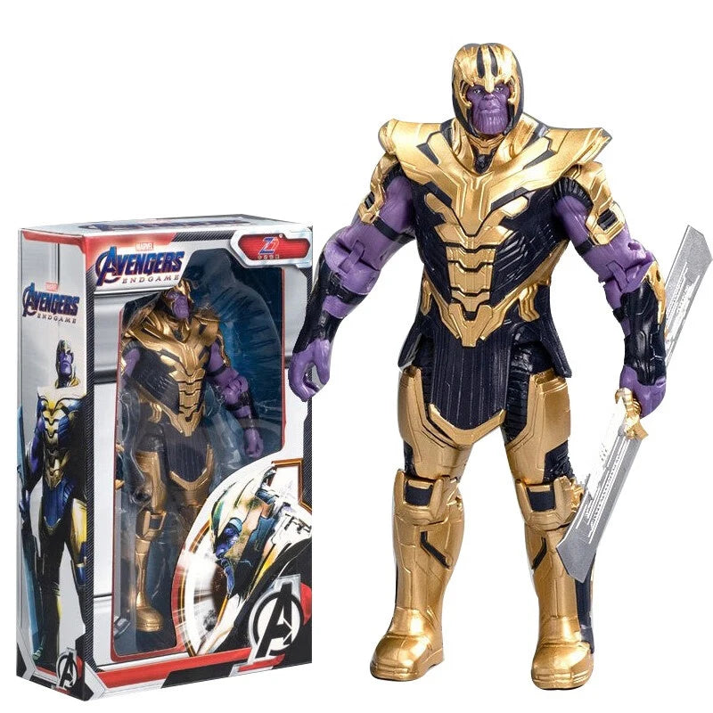 Original Avengers Legends Figure Toy Doll Spider Captain Big Miles Morales Thanos Iron Man Ghost Hulk Thor Falcon Ornament