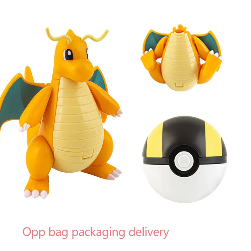 22 Styles Pokemon Action Figure Poke Ball Toy Doll Pikachu Eevee Gyarados Charizard Mew Mewtwo Elf Pocket Monster Pokeball Model