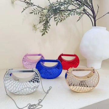 Petite Shell Acrylic Clutch