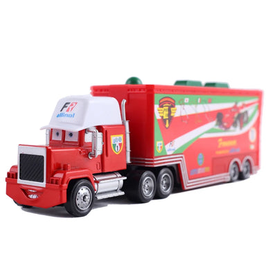 Pixar Cars Truck Birthday Gifts Mobilization Jackson Cool Sister Francisc Container Truck Set Car Model Toy Truck Ornaments