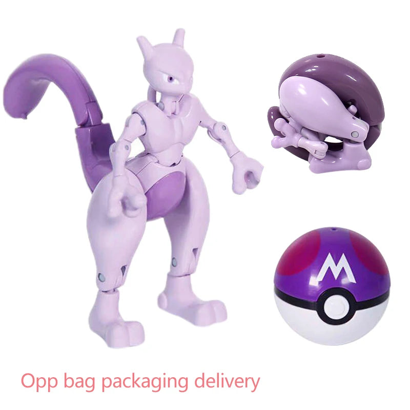 22 Styles Pokemon Action Figure Poke Ball Toy Doll Pikachu Eevee Gyarados Charizard Mew Mewtwo Elf Pocket Monster Pokeball Model