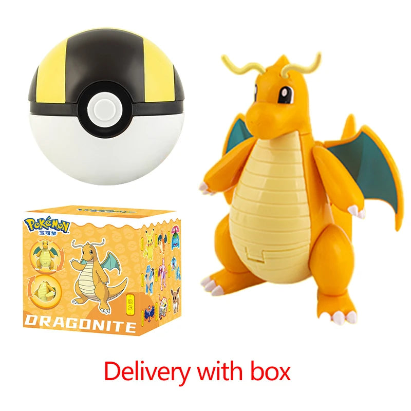 22 Styles Pokemon Action Figure Poke Ball Toy Doll Pikachu Eevee Gyarados Charizard Mew Mewtwo Elf Pocket Monster Pokeball Model