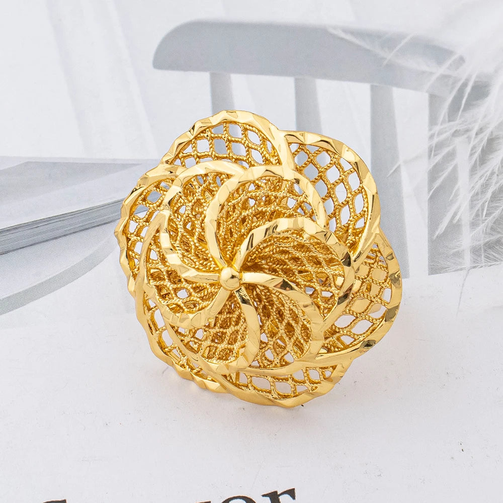 Vintage Filigree Flower Statement Ring - Design 3