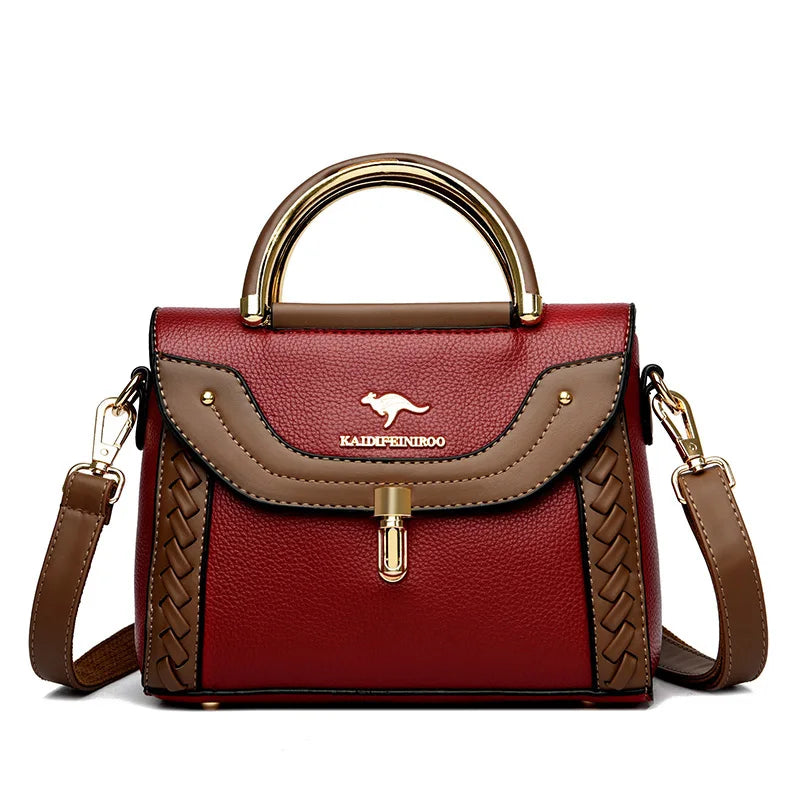 Faux Leather Crossbody Bag styling shot