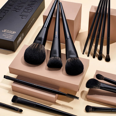 Jessup Makeup Brushes Set,10-14pcs Make Up Brush Contour Foundation Powder Eyeshadow Highlight Blending Concealer Liner T336