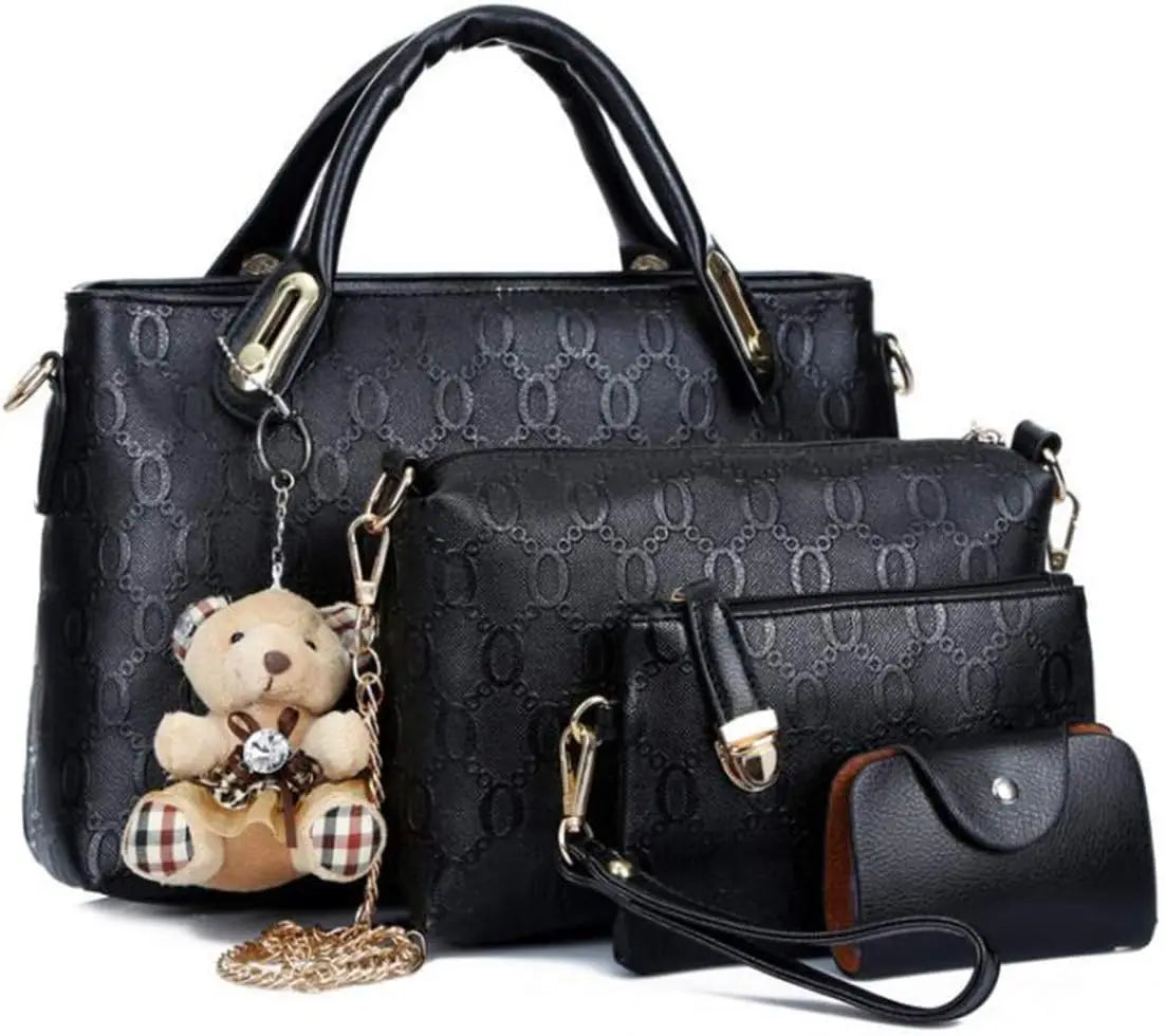 Women's 4-Piece Handbag Set - Ivory