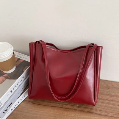 Lunéva™ Large PU Tote Bag size reference