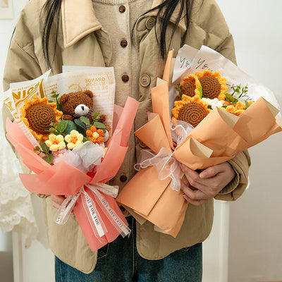 Handcrafted Yarn Floral Arrangement