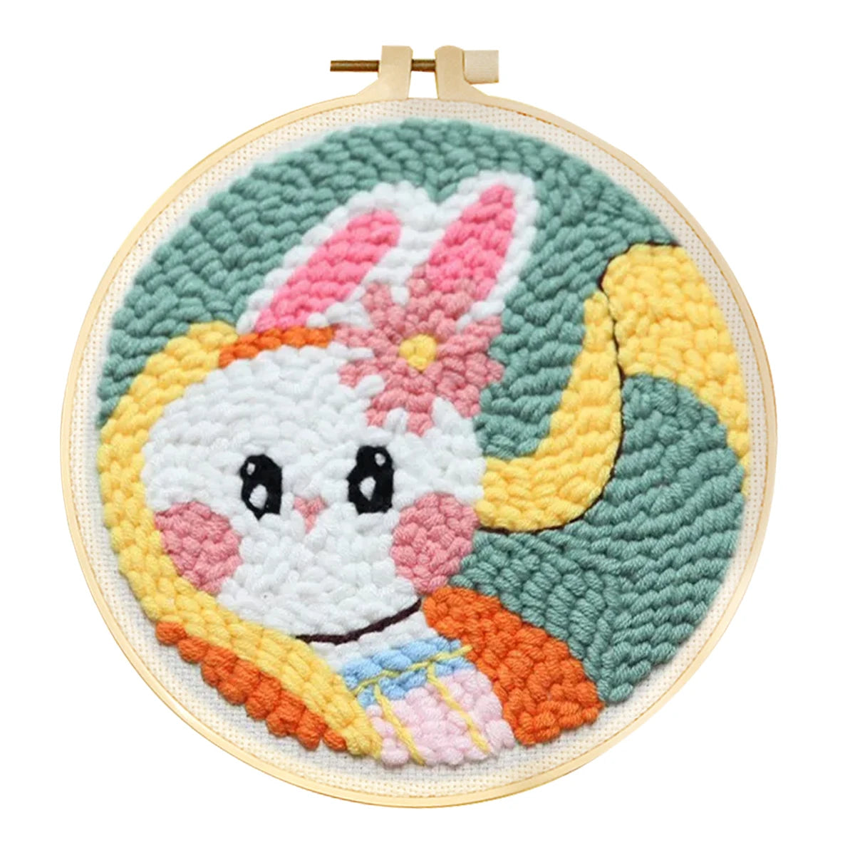 DIY Punch Needle Animal Kit - Orange