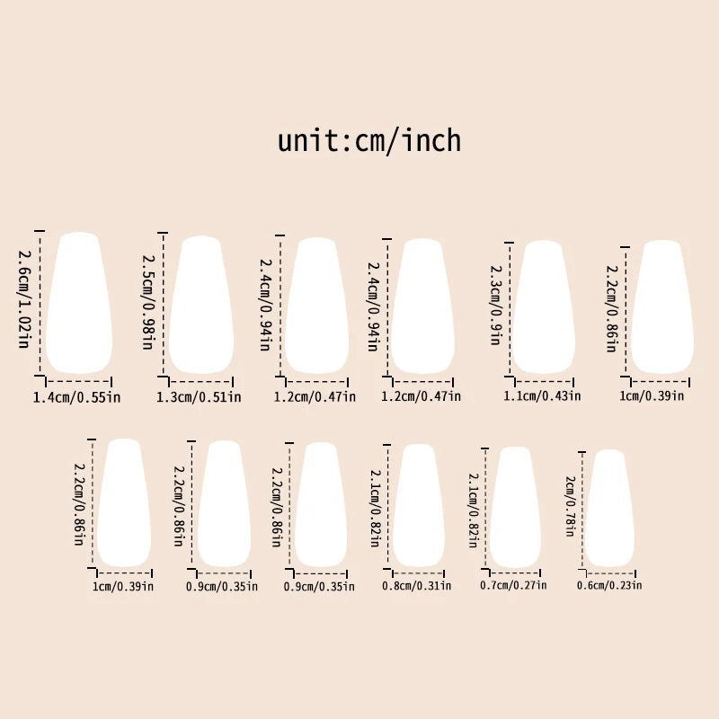 Velcrissa RougeVine Nails 24pc Medium Coffin Gothic Press-On Nails