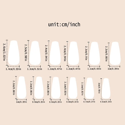 Velcrissa RougeVine Nails 24pc Medium Coffin Gothic Press-On Nails