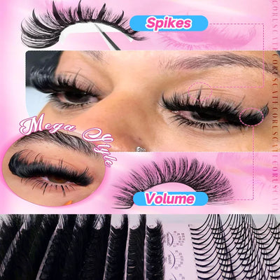 235-Piece DIY Lash Cluster Kit texture detail