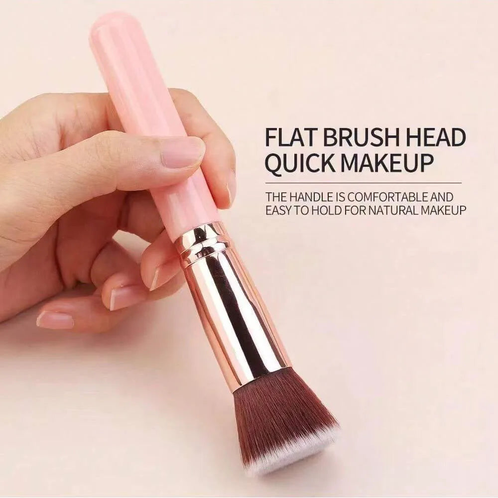 Soft Blending Foundation Brush - Blush Pink