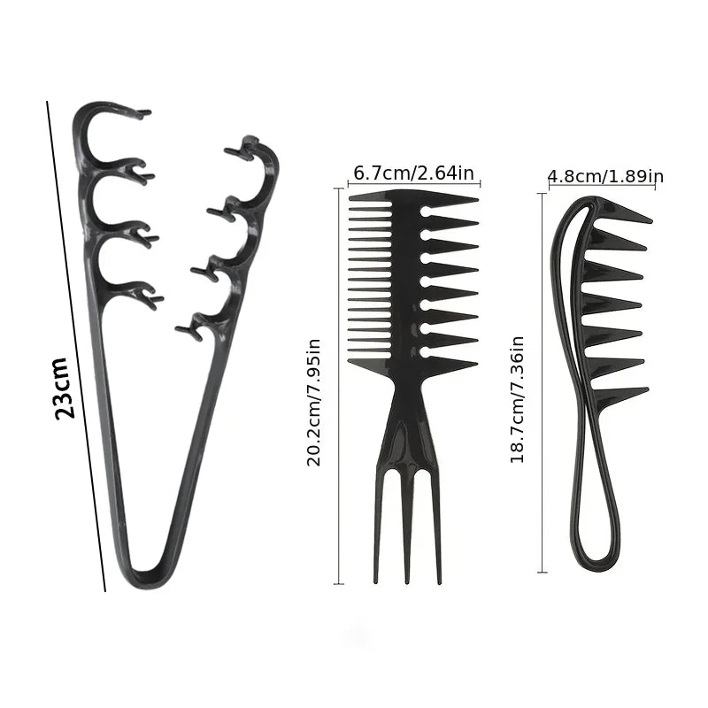 Zenvique FluffComb Styling Comb Set - 2-Piece Set A