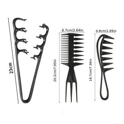 Zenvique FluffComb Styling Comb Set - 2-Piece Set A