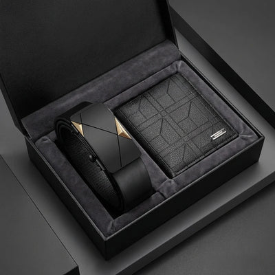 Vellmont Men's Belt & Wallet Set wallet interior