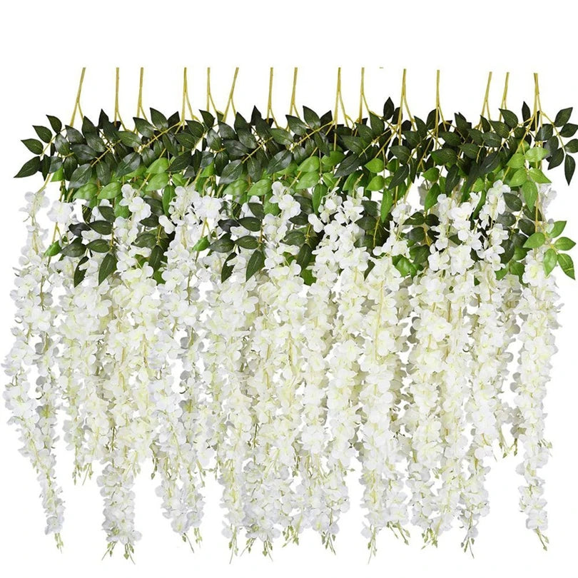 Floravelle Silk Orchid Garland - Yellow