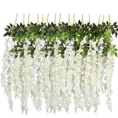 Floravelle Silk Orchid Garland - Yellow