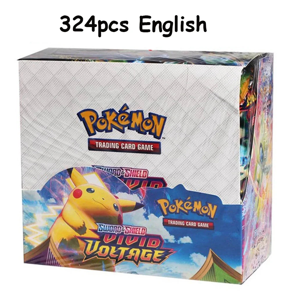 ★Newest 324Pcs Pokemon Cards Sun & Moon XY Evolutions Pokemon Booster Box Collectible Tradiner Card Game toy for children！