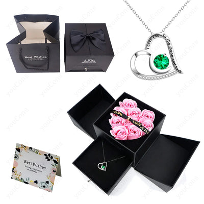 Heart Bow Pendant Necklace close-up