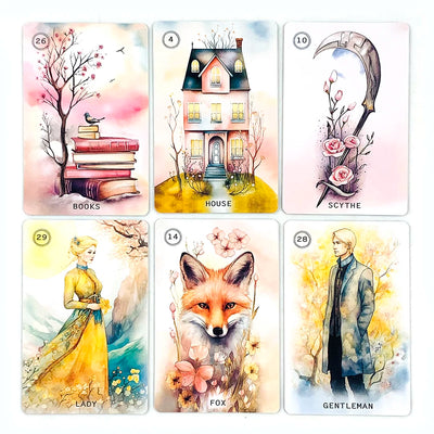 Sweet Blossom Lenormand Deck full deck layout