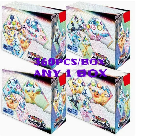 Pokémon Card V10 Booster Bundle Destined Rivals Prismatic Evolutions Scarlet Violet 151 English ME01 Booster Cards Toys Gifts