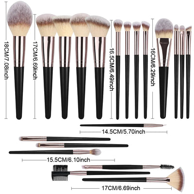 Aurevia ProBlend Brush Set size comparison