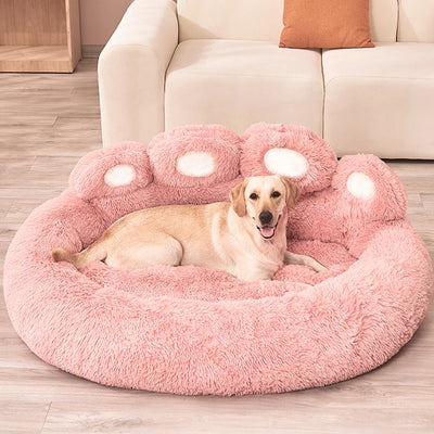 Fluffy Winter Pet Bed - Coffee