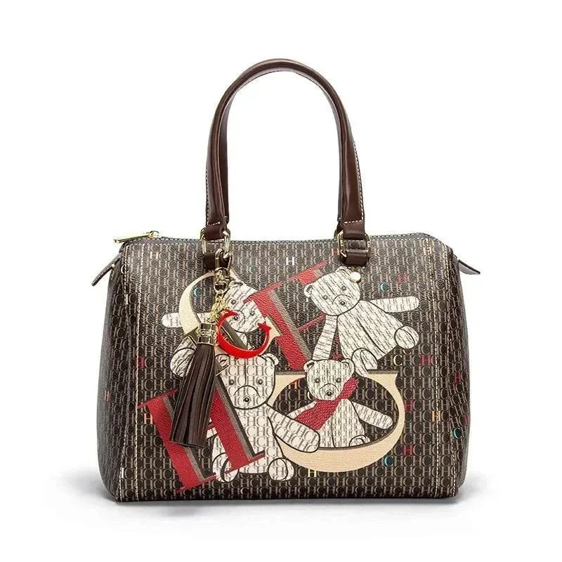 CH Ladies Bucket Bag Luxury Brand Designer New Ladies Large Capacity Exquisite Floral Pattern Travel Banquet High Grade Handbag